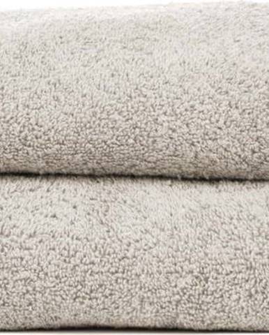 Sada 2 šedohnědých ručníků ze 100% bavlny Bonami Selection, 50 x 90 cm