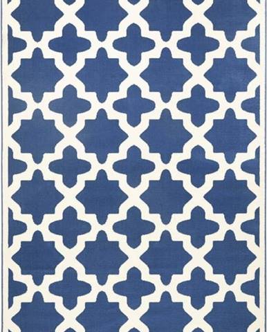 Modro-bílý koberec Zala Living Noble, 140 x 200 cm