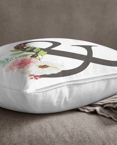 Povlak na polštář Minimalist Cushion Covers Floral Alphabet &, 45 x 45 cm