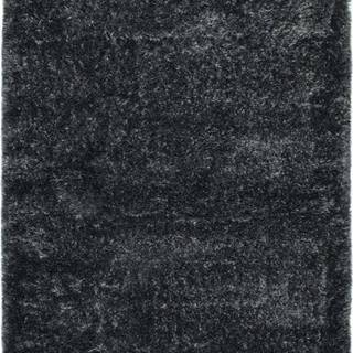 Antracitově šedý koberec Universal Aloe Liso, 60 x 120 cm