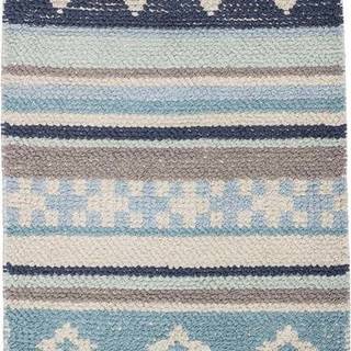 Modro-šedý dětský bavlněný koberec Bloomingville Mini Cool, 60 x 90 cm