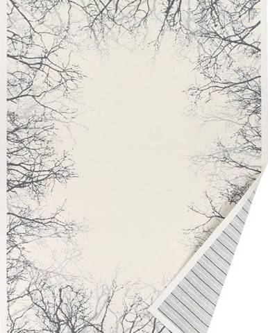 Bílý vzorovaný oboustranný koberec Narma Puise, 140 x 200 cm