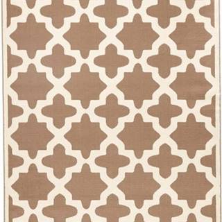 Hnědo-béžový koberec Zala Living Noble, 140 x 200 cm
