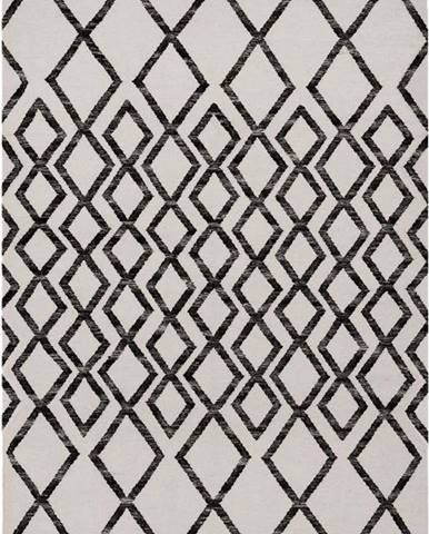 Béžovo-černý koberec Asiatic Carpets Hackney Diamond, 160 x 230 cm