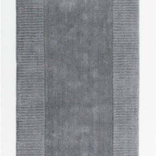 Šedý vlněný běhoun Flair Rugs Siena, 60 x 230 cm