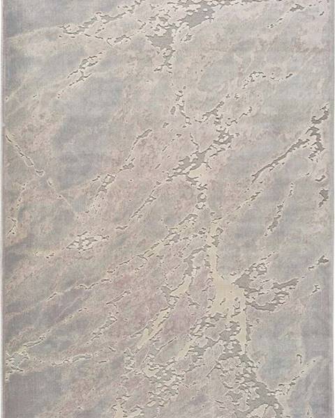 Universal Šedo-béžový koberec z viskózy Universal Margot Marble, 60 x 110 cm