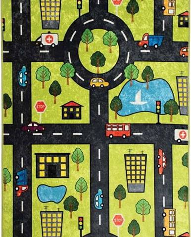 Dětský koberec Green City, 100 x 160 cm