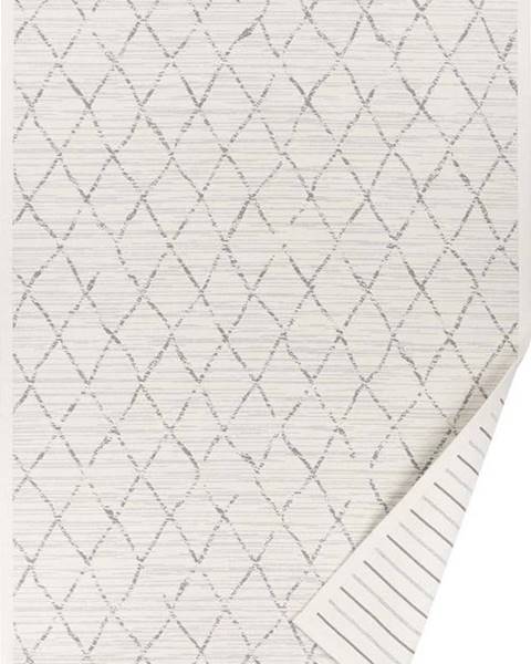 Narma Bílý vzorovaný oboustranný koberec Narma Vao, 160 x 230 cm