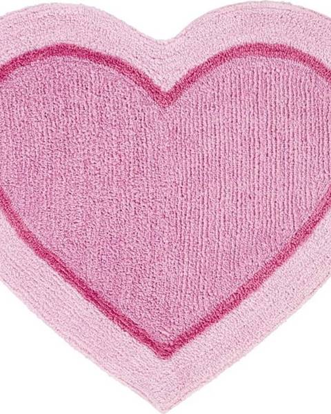 Catherine Lansfield Růžový dětský koberec ve tvaru srdce Catherine Lansfield Heart, 50 x 80 cm