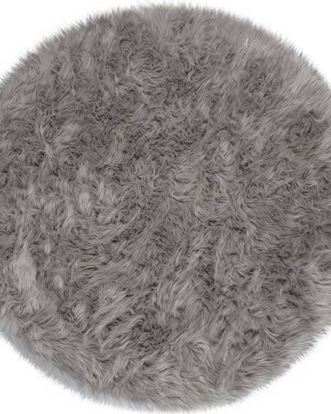 Šedý koberec Flair Rugs Sheepskin, ⌀ 120 cm