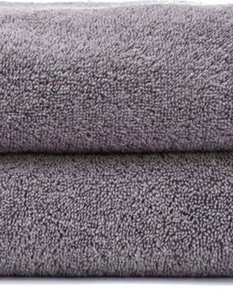 Bonami Sada 2 šedých ručníků ze 100% bavlny Bonami Selection, 50 x 90 cm