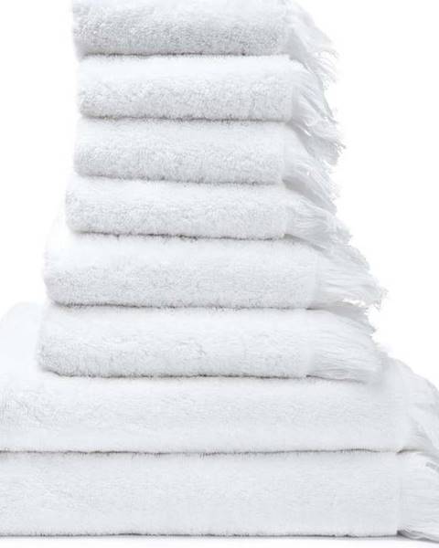 Bonami Sada 6 bílých ručníků a 2 osušek ze 100% bavlny Bonami Selection