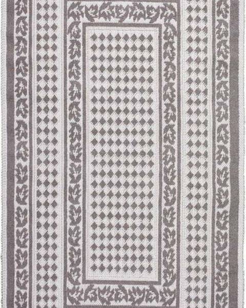 Vitaus Šedobéžový bavlněný koberec Vitaus Olvia, 60 x 90 cm