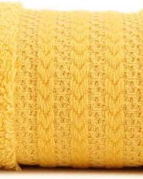 Hobby Žlutý ručník z čisté bavlny Sunny, 70 x 140 cm