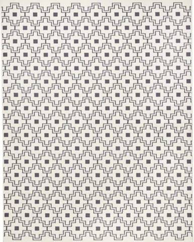 Černobílý koberec Zala Living Cubic, 70 x 140 cm