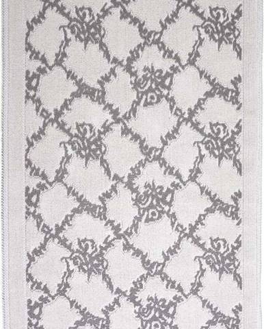 Šedobéžový bavlněný koberec Vitaus Sarmasik, 80 x 150 cm
