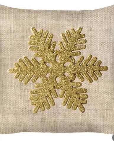 Vánoční povlak na polštář Mike & Co. NEW YORK Honey Snowflake, 43 x 43 cm