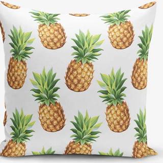 Povlak na polštář s příměsí bavlny s motivem ananasů Minimalist Cushion Covers, 45 x 45 cm