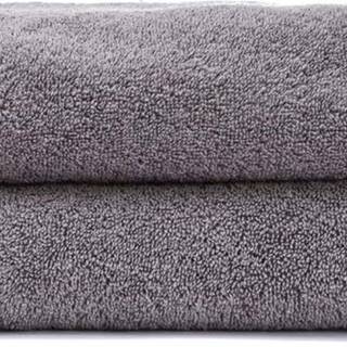 Sada 2 šedých ručníků ze 100% bavlny Bonami Selection, 50 x 90 cm