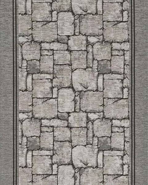 Floorita Šedý běhoun Floorita Wall, 55 x 115 cm