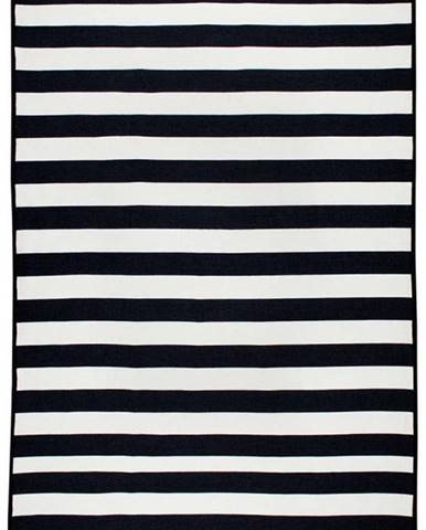 Černo-bílý oboustranný koberec Sentinus, 80 x 150 cm