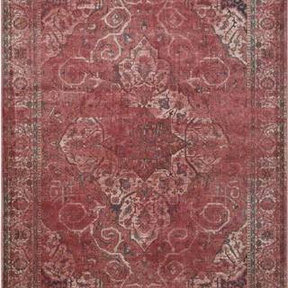 Červený koberec z viskózy Universal Lara Rust, 120 x 170 cm