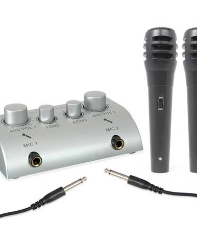 Skytec Mini, 2-kanálový karaoke mixážní pult,2 mikrofony