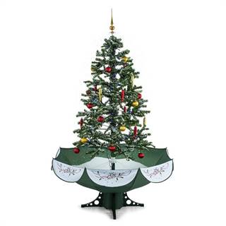 OneConcept Everwhite, 180 cm, zelená, vánoční stromeček se simulací sněžení, LED, hudba