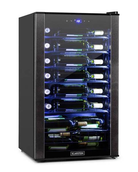 Klarstein Klarstein Vinomatica, chladnička na víno, 95l, dotykové ovládání, 85W, 4-18°C, černá