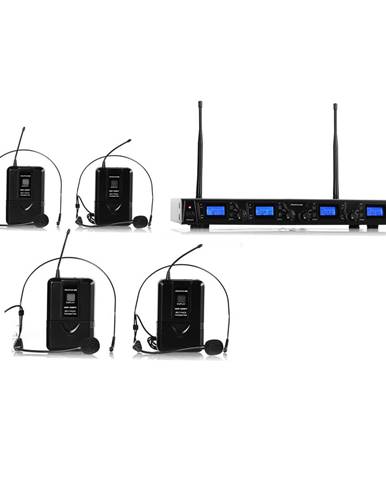 Auna Pro Bezdrátový mikrofonní set auna Pro UHF-550 Quartett2, 4 kanály