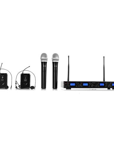 Auna Pro Bezdrátový mikrofonní set auna Pro UHF-550 Quartett3, 4 kanály