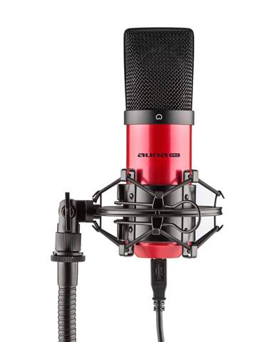 Auna Pro MIC-900-RD, červený, USB, kondenzátorový mikrofon, kardioidní, studiové