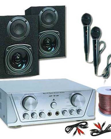 Electronic-Star Hi-Fi set HVA 200 + MC 130 + 2 mikrofony – karaoke