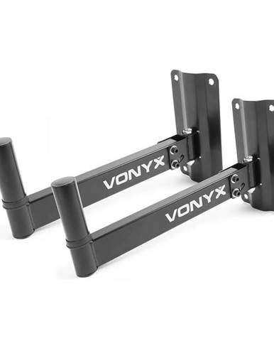Vonyx WMS-02, nástěnný držák na reproduktory, 2 kusy, 35 mm příruba na stativ, nosnost 25 kg