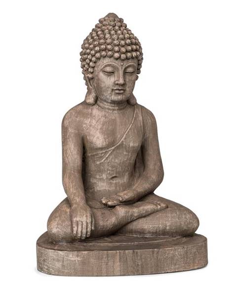 Blumfeldt Blumfeldt Gautama, zahradní socha, 43 x 61 x 34 cm, fibreclay, hnědá