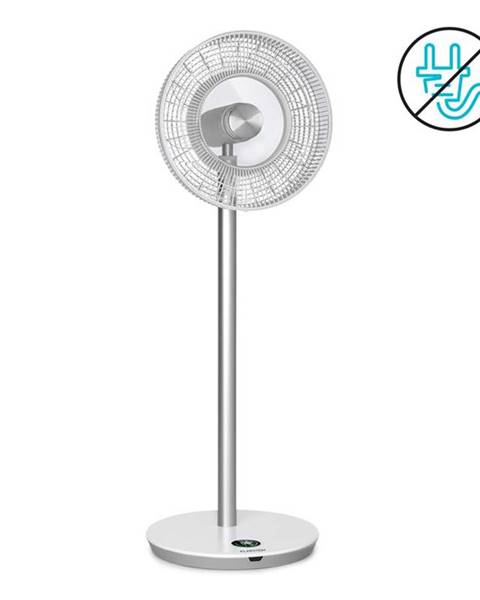 Klarstein Klarstein Whisperwind, stojanový ventilátor, 12" (30,5 cm), 9 lopatek, akumulátor, 30 W max., bílý