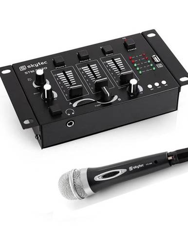 Electronic-Star Mini DJ set, 3/2 kanálový mixážní pult, ruční mikrofon