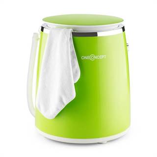 OneConcept Ecowash-Pico, zelená, mini pračka, funkce ždímání, 3,5 kg, 380 W