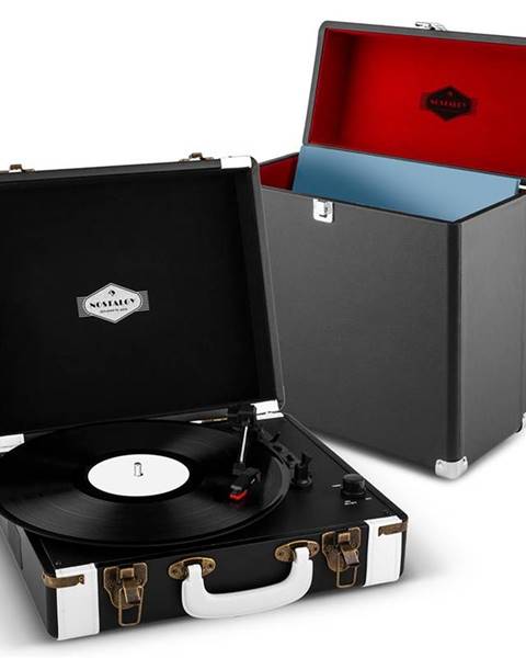 Auna Auna Jerry Lee Record Collector Set black | retro gramofon | kufřík na gramofonové desky