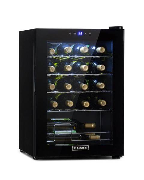 Klarstein Klarstein Shiraz 20 Uno chladnička na víno 53 litrů 20 lahví Dotykový ovládací panel 5–18 °C