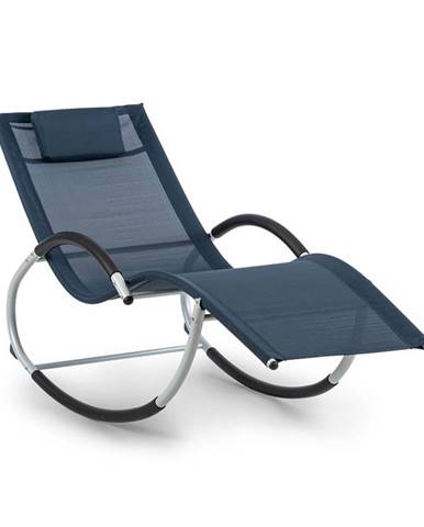 Blumfeldt Westwood Rocking Chair, houpací lehátko, ergonomické, hliníkový rám, tmavomodré