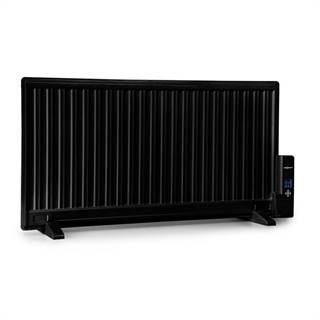 OneConcept Wallander, olejový radiátor, 1000 W, termostat, olejové topení, ultra plochý design, černá barva