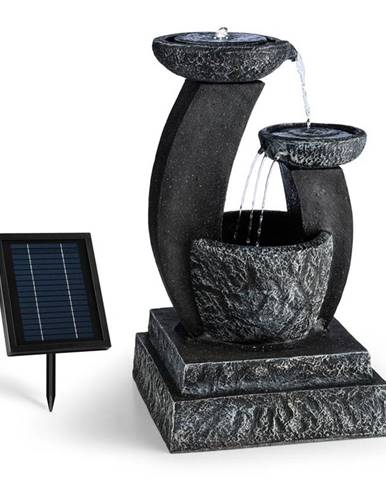 Blumfeldt Fantaghiro, zahradní fontána, solární panel, 3 W, LED polyresin, vzhled kamene
