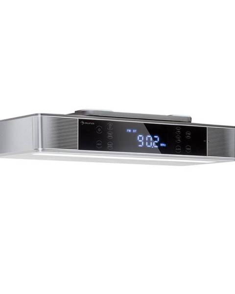 Auna Auna KR-140, kuchyňské rádio, bluetooth, hands-free, FM, LED světla, stříbrné