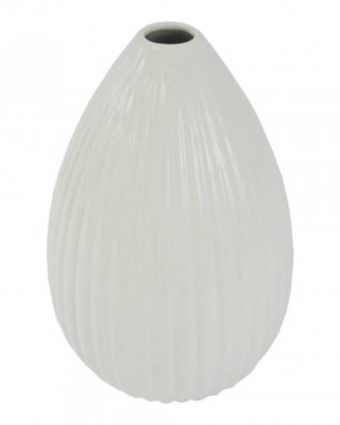 Keramická váza vk37 bílá lesklá