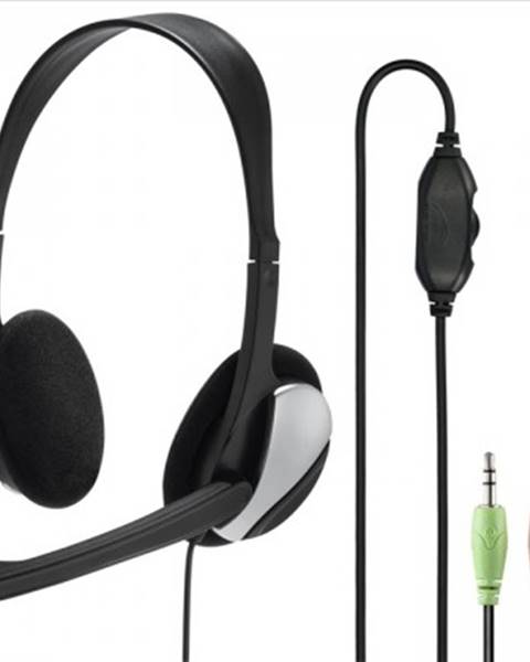 Sluchátka přes hlavu headset hama hs-p100, černý