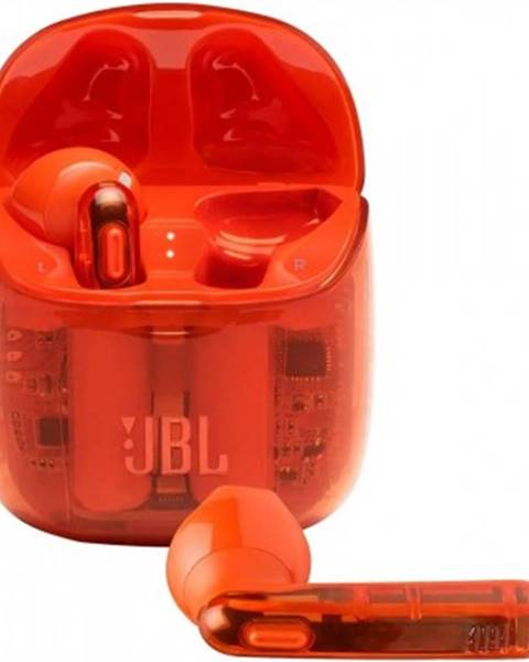 JBL True Wireless sluchátka JBL Tune 225TWS, oranžová ghost