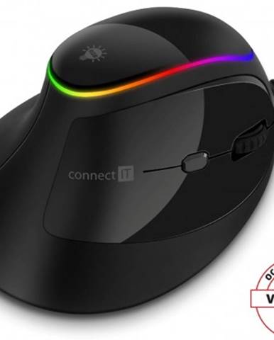 Drátové myši drátová myš connect it cmo-2800-bk, ergonomická, černá