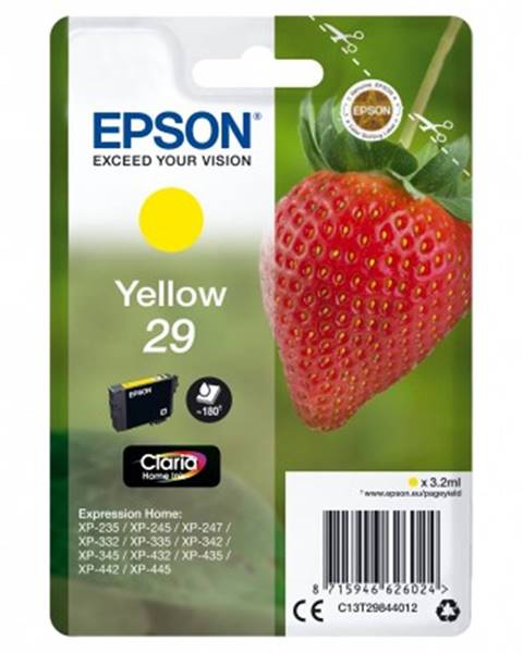 Epson Cartridge Epson C13T29844010, Claria Home T2984, žlutá