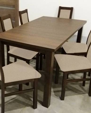 Jídelní set jídelní set agáta - 6x židle, 1x rozkládací stůl